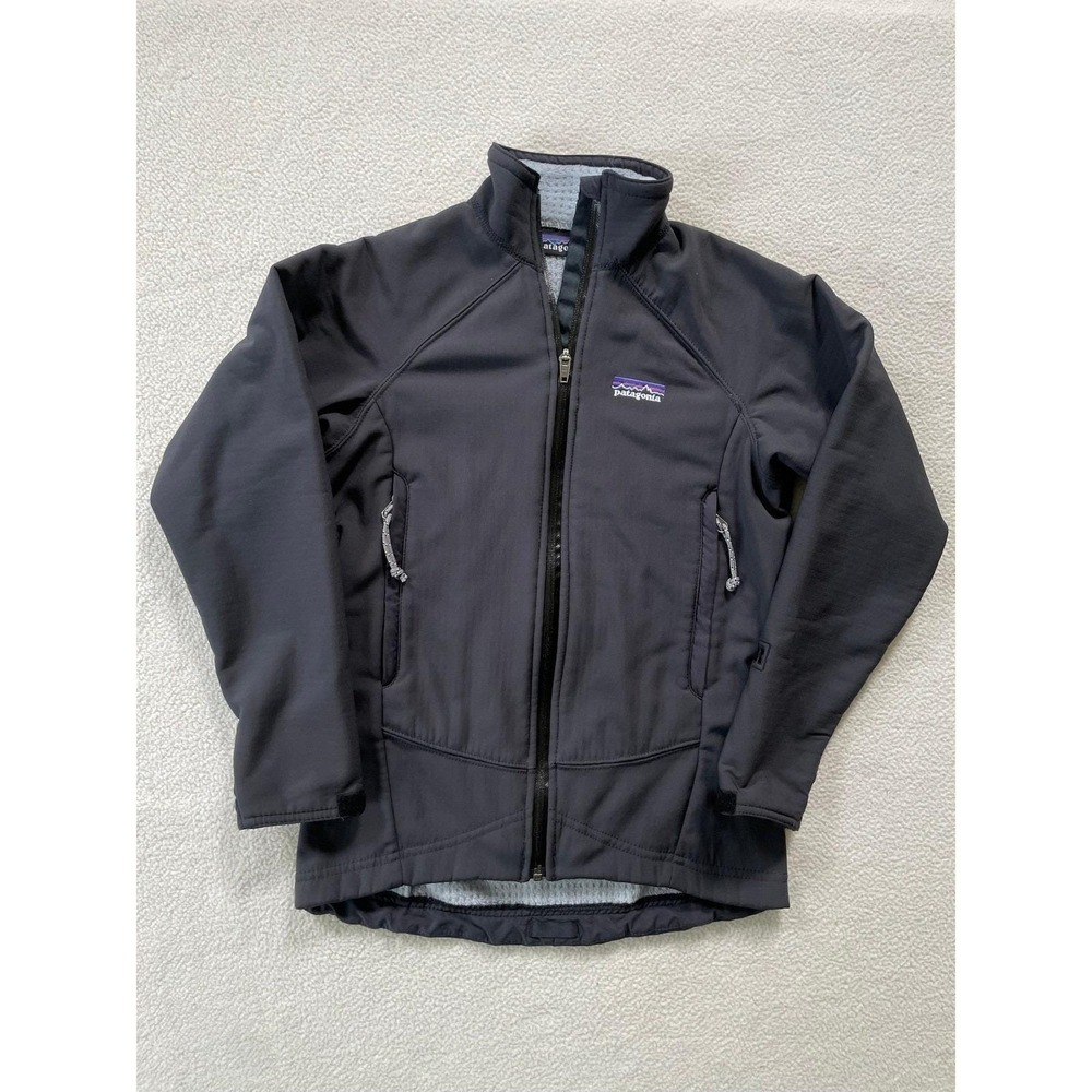 Vintage USA Made Patagonia Womens Extra Small R1‎ Softshell Jacket Black 84460
